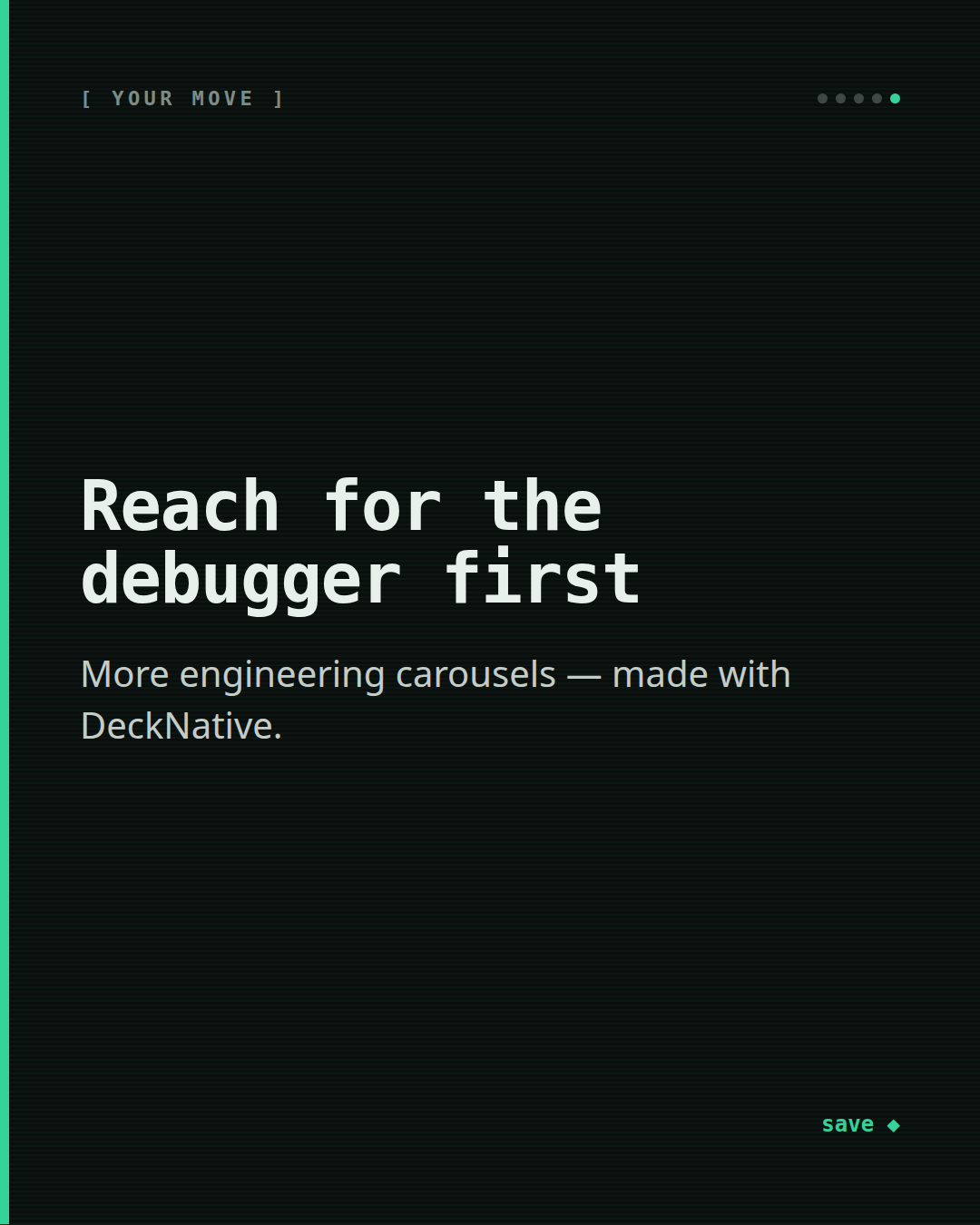 console.log is not debugging — slide 5 of 5