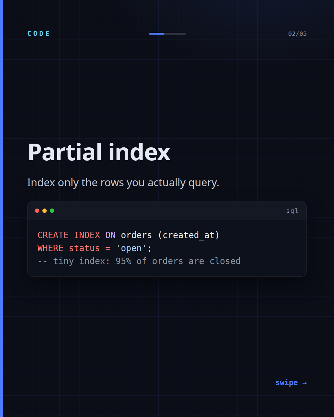 The Postgres index you’re not using — slide 2 of 5
